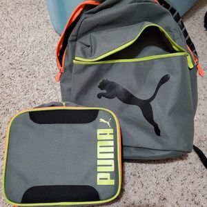 Puma Book bag and lunch box set